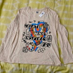 “Create What Inspires You” long sleeve top